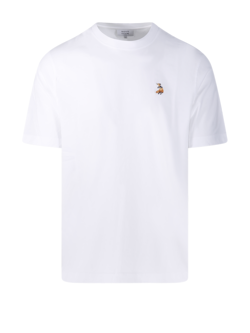 MEN MAISON KITSUNE WHITE COTTON DREAMING FOX COMFORT TEE-SHIRT