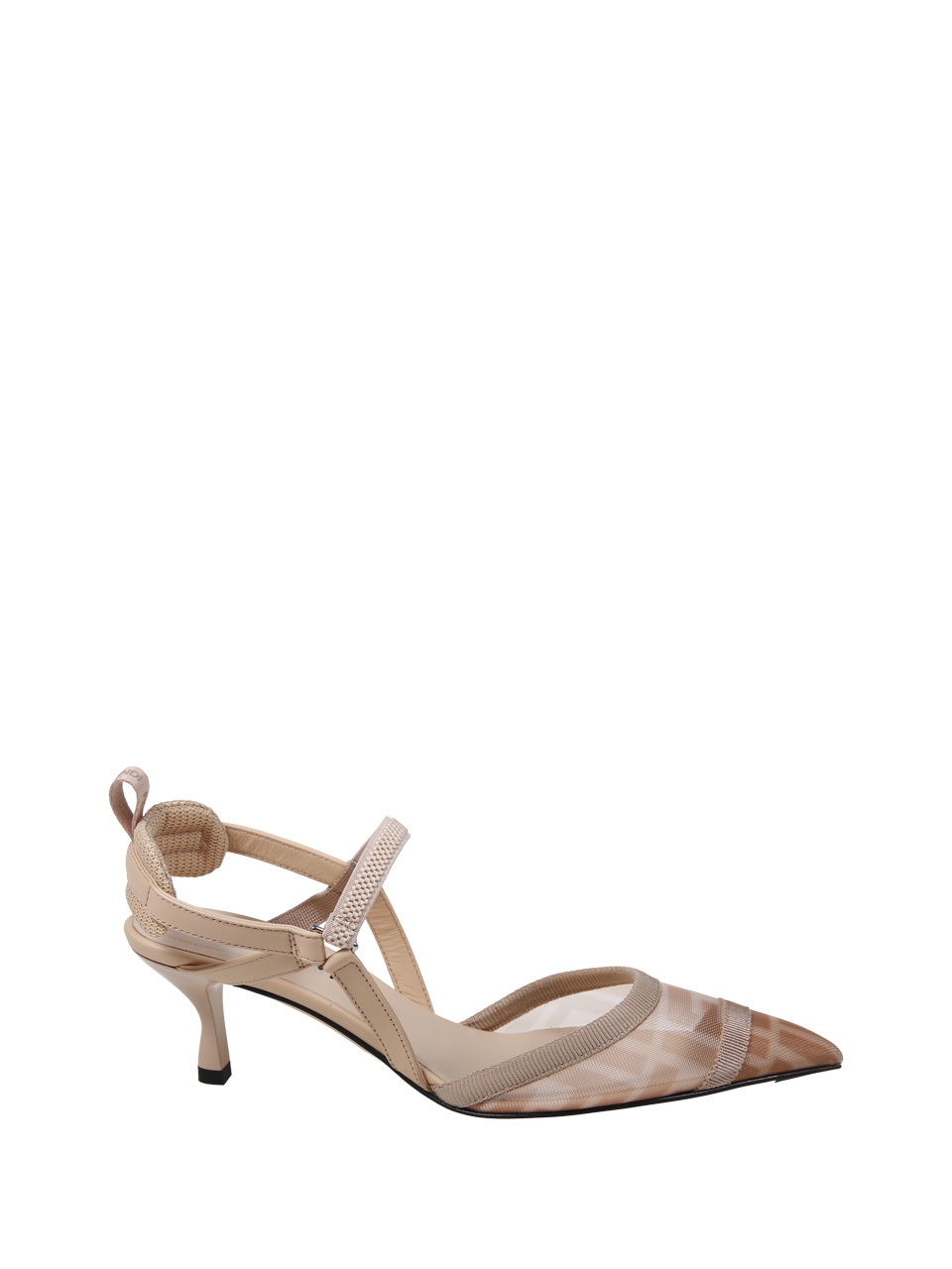 WOMAN FENDI NUDE POLYAMIDE KITTEN  PUMP