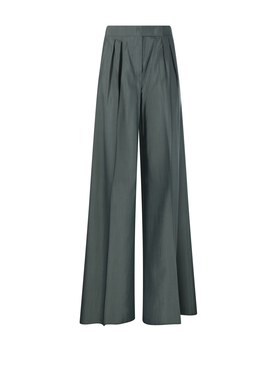 WOMAN MAXMARA GREEN VIRGIN WOOL GIALLO PANTS