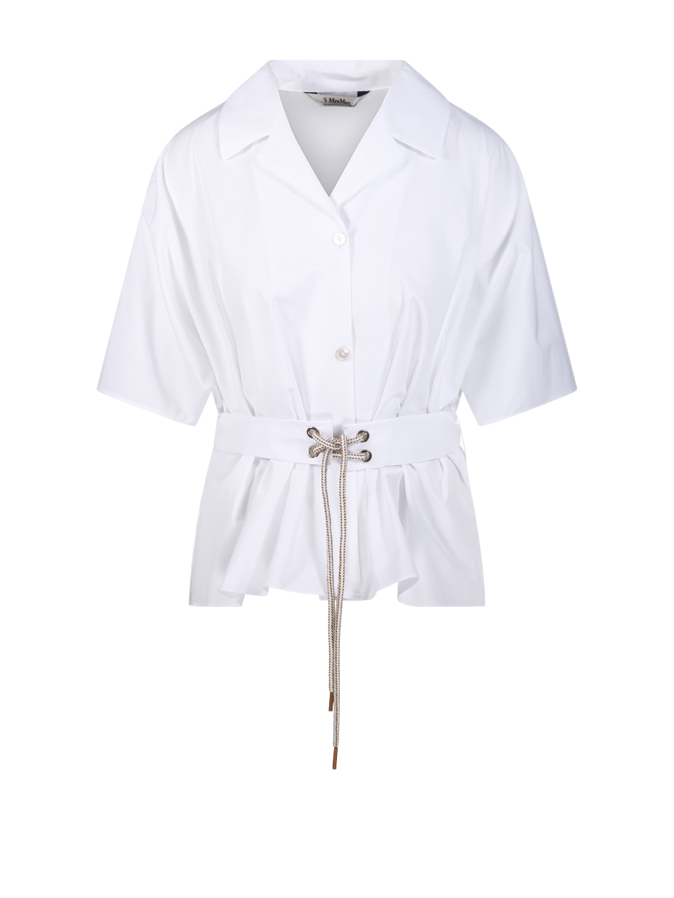 WOMAN MAXMARA S WHITE COTTON CARISMA SHIRT