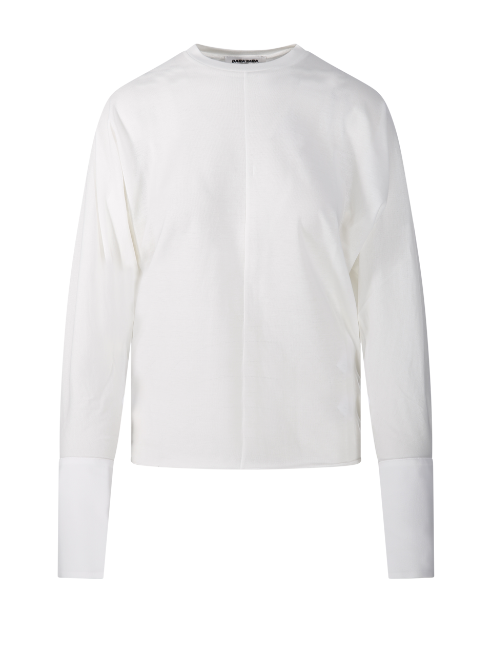 PARIS SHIRT CUFF LONG SLEEVE CREWNECK TOP