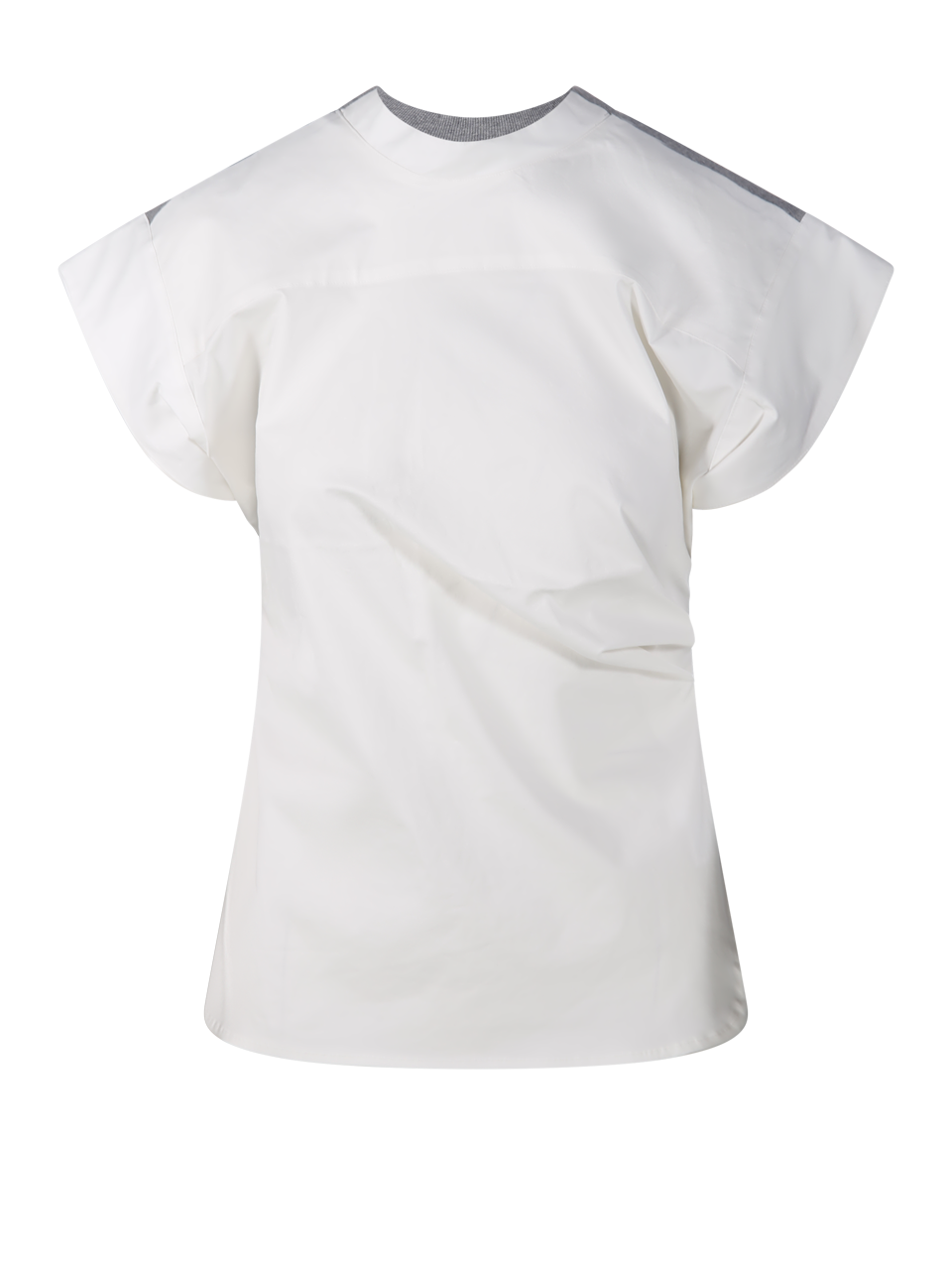 WOMAN RE CODE WHITE COTTON BACKWARD JERSEY T-SHIRT