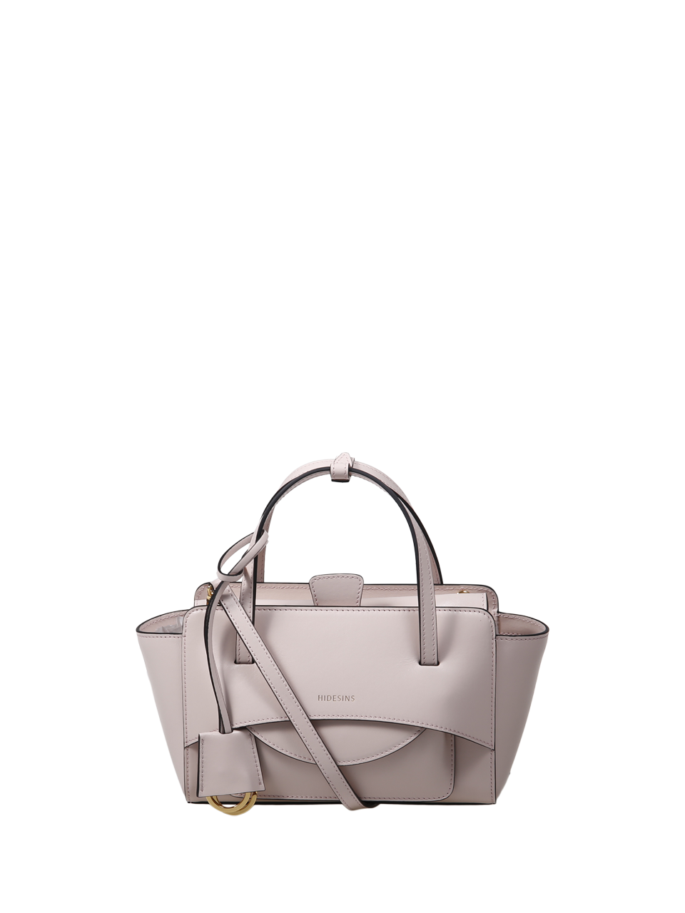 WOMAN HIDESINS PINK LEATHER FLAP SMALL BAG