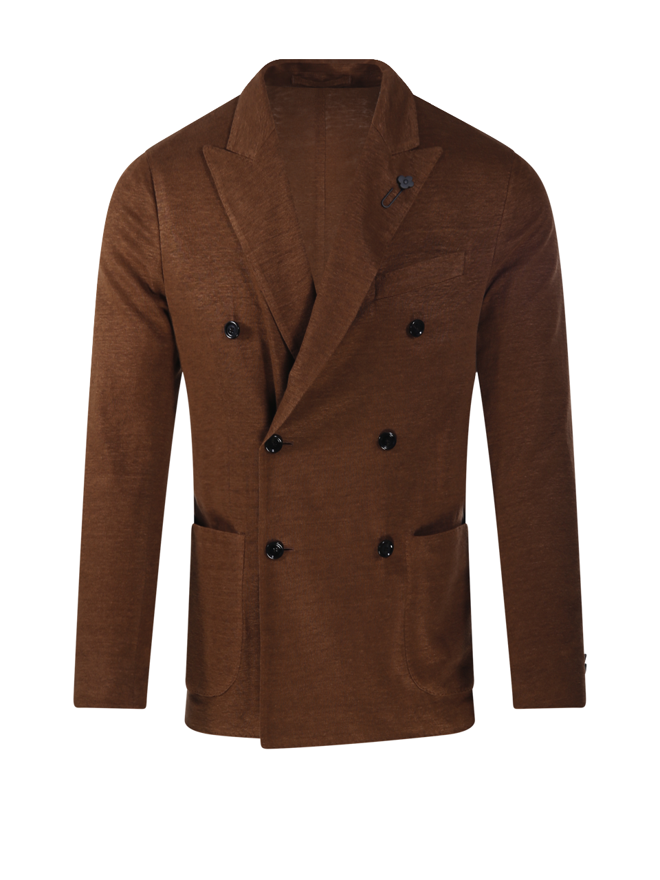 MEN LARDINI BROWN LINEN BLAZER