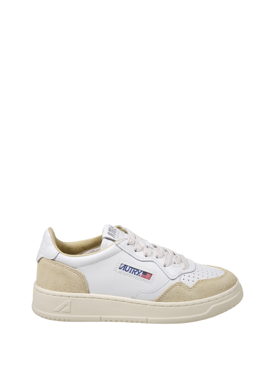 WOMAN AUTRY WHITE LEATHER MEDALIST LOW 