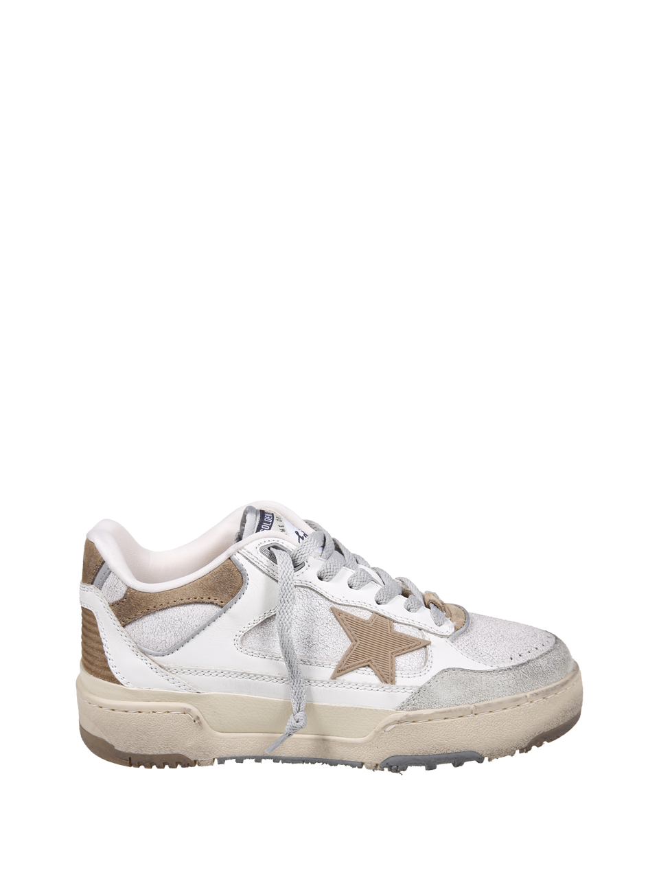 WOMAN GOLDEN GOOSE WHITE LEATHER FORTY TWO SNEAKERS  