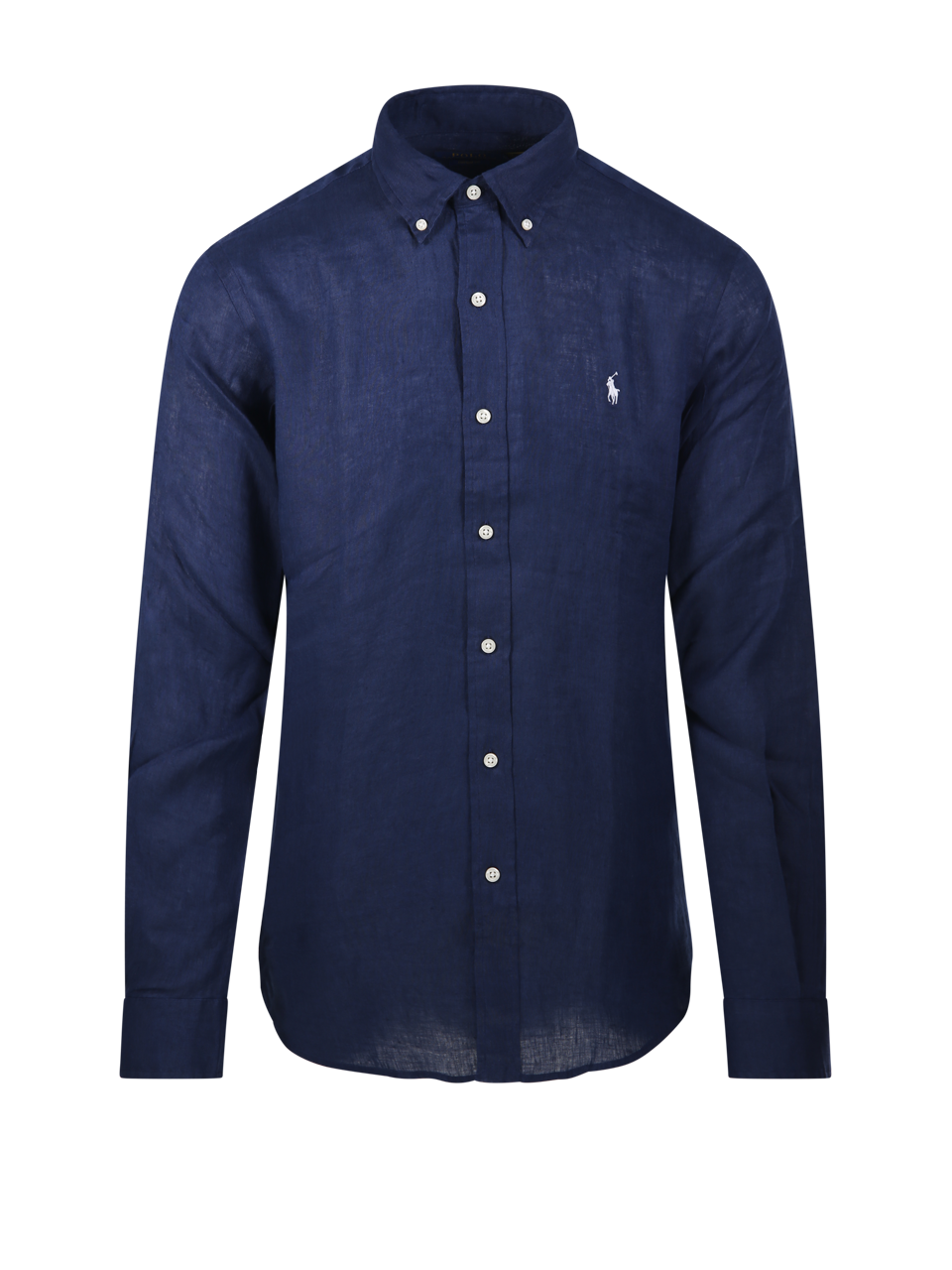 MEN RALPH LAUREN BLUE LINEN SHIRT