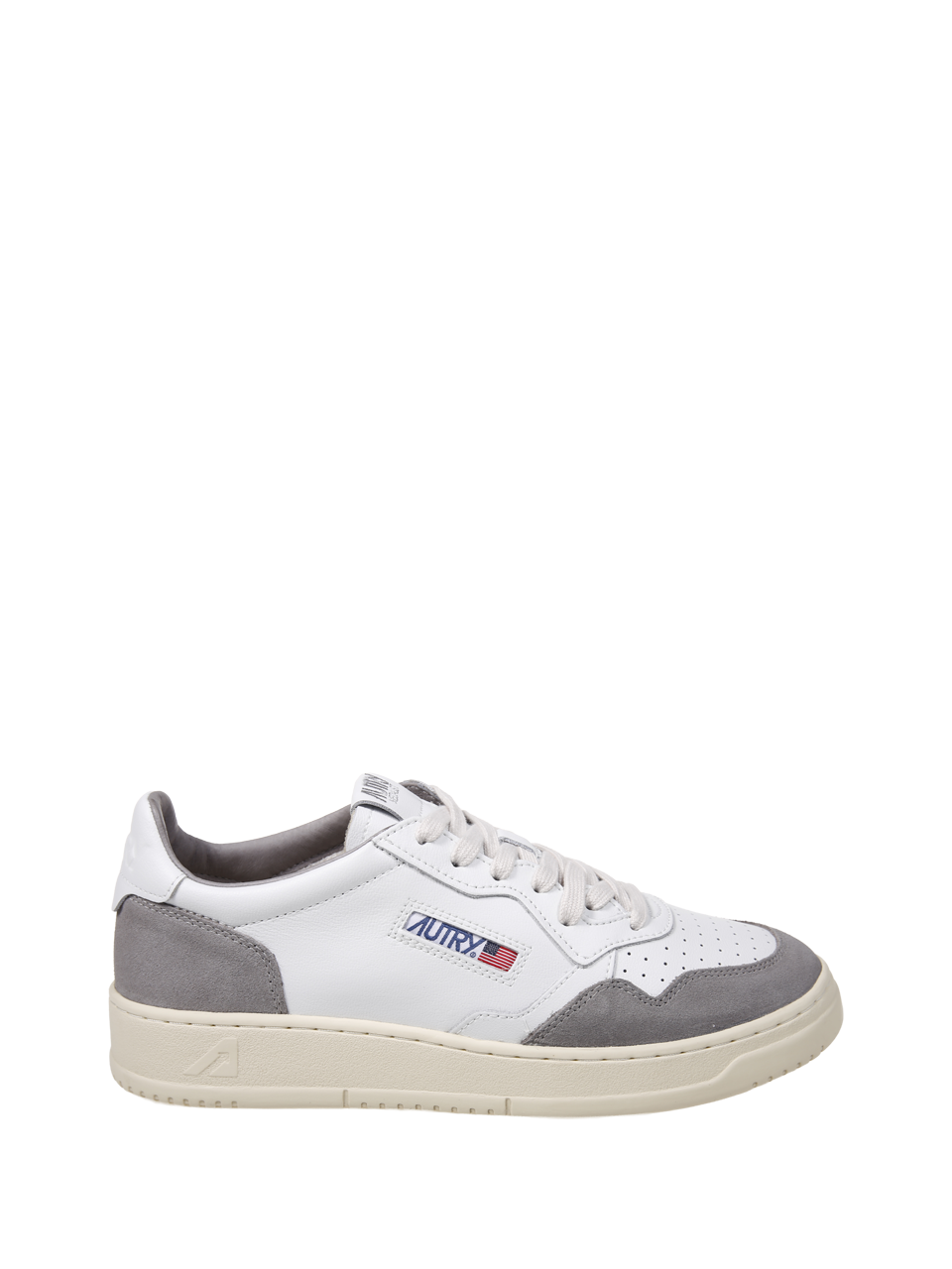 MEN AUTRY WHITE LEATHER MEDALIST LOW 