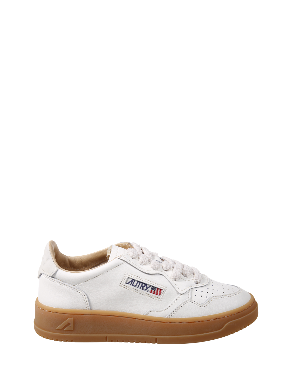 WOMAN AUTRY WHITE LEATHER MEDALIST LOW WOM