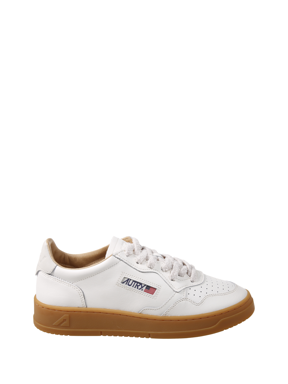 MEN AUTRY WHITE LEATHER MEDALIST LOW 