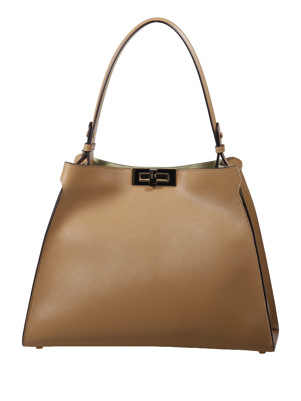 DONNA FENDI BORSA WAY MEDIA IN PELLE BEIGE 