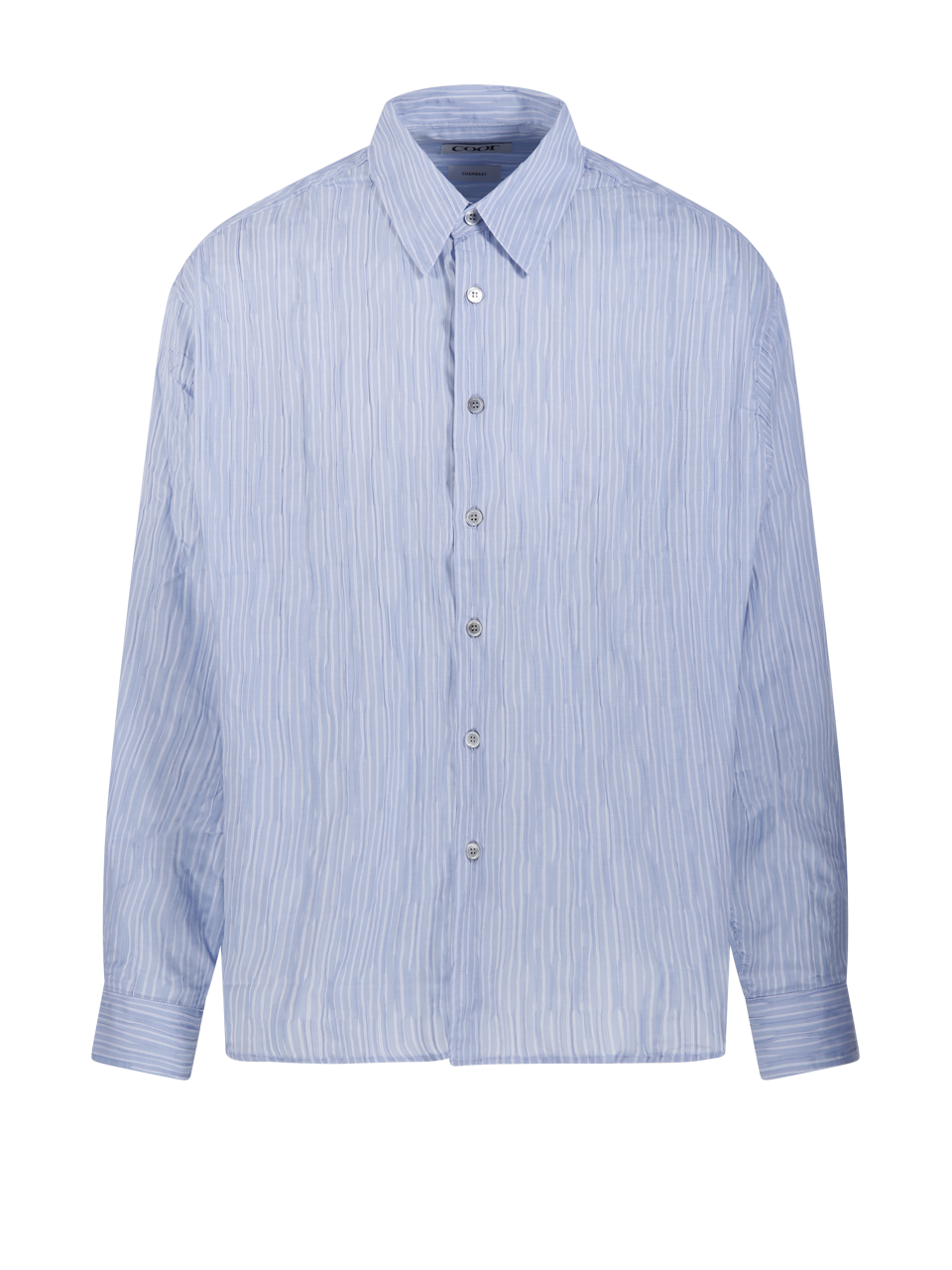 SEMI-OVERFIT WRINKLE STRIPE SHIRT