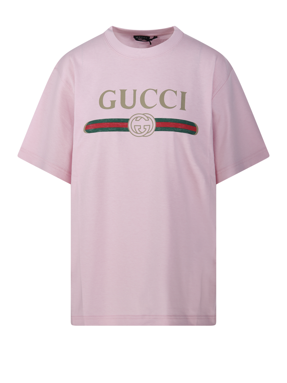 WOMAN GUCCI PINK COTTON S/S REGULAR T-SHIRT