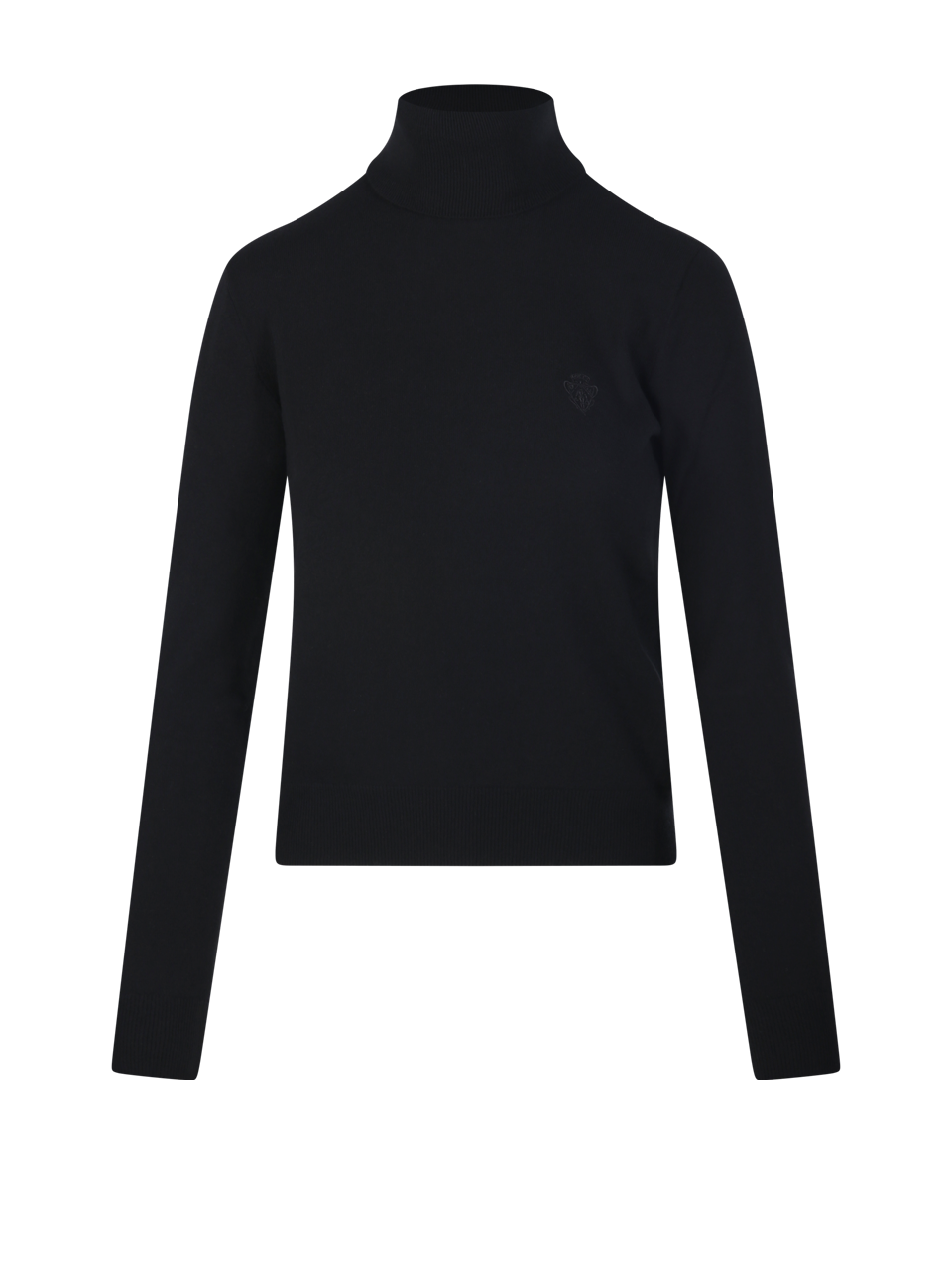 WOMAN GUCCI BLACK WOOL L/S HIGHT NECK SWEATER