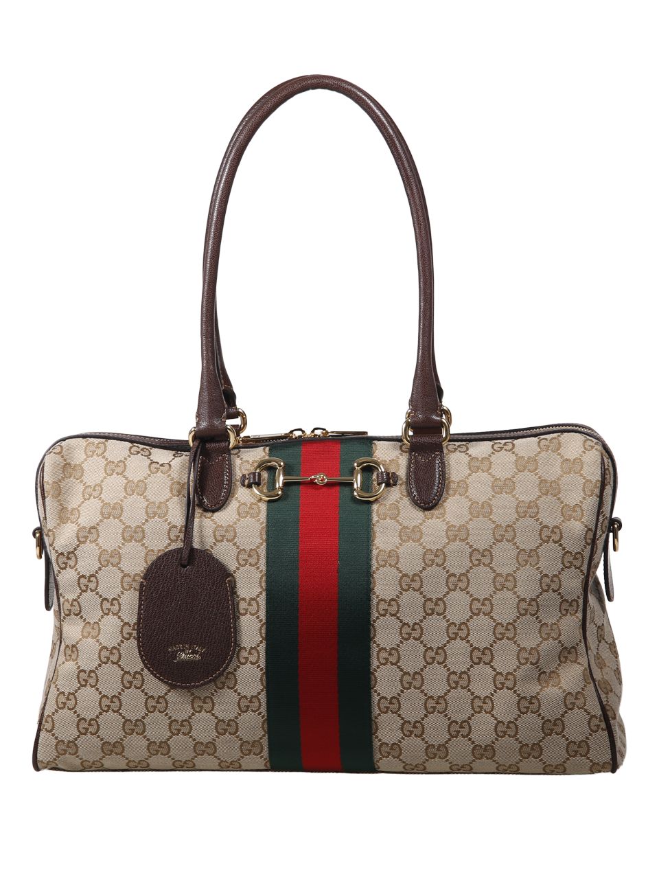 WOMAN GUCCI BEIGE LEATHER HORSEBIT SHOULDER BAG