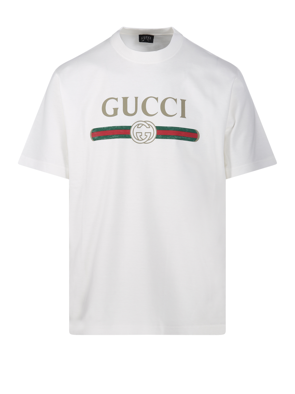 MEN GUCCI WHITE COTTON S/S T-SHIRT