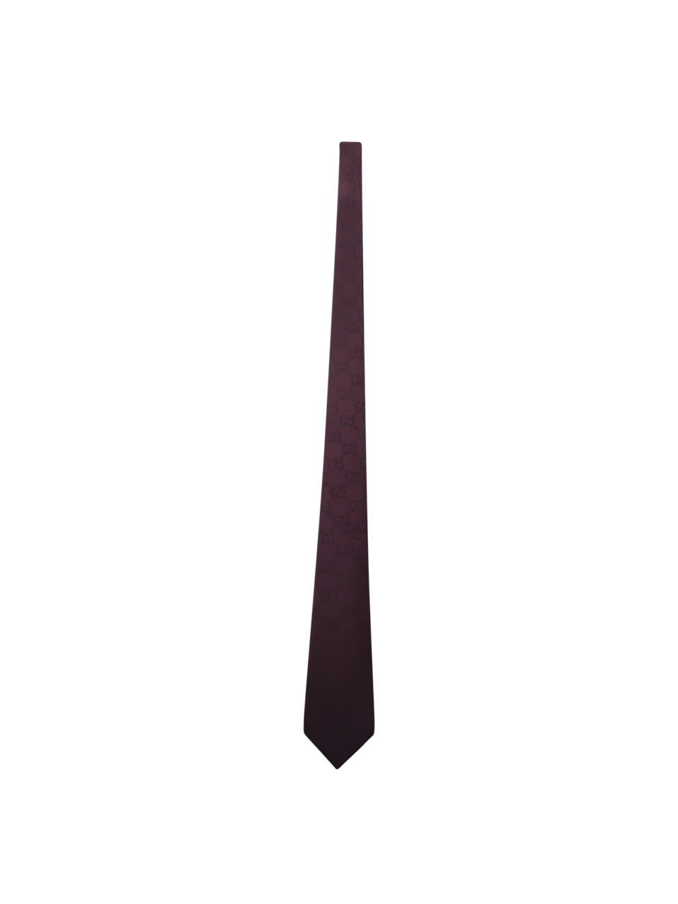 MEN GUCCI BORDEAUX COTTON TIE