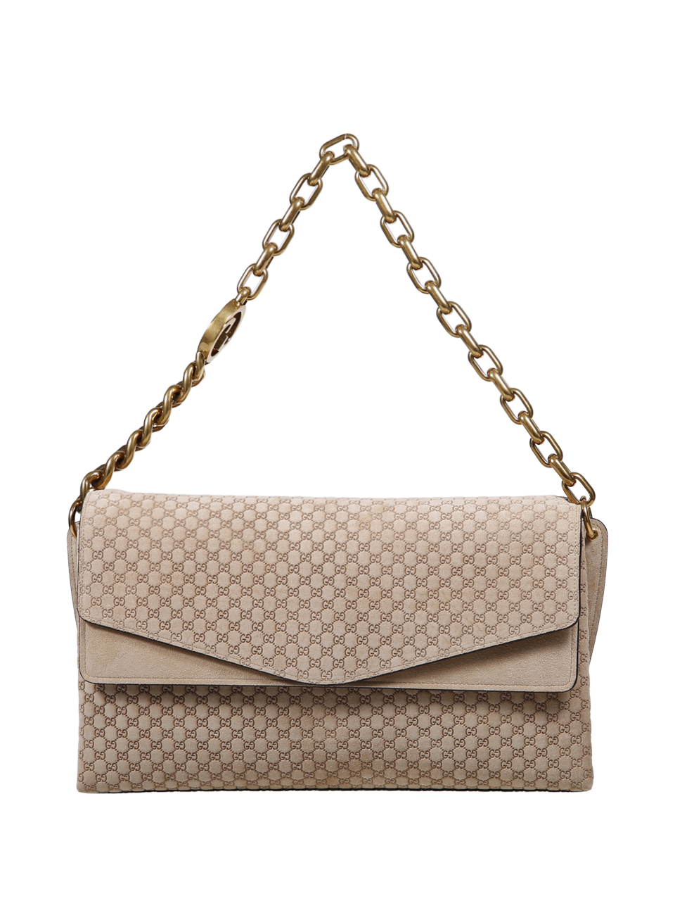 WOMAN GUCCI PINK CALF SKIN CHAIN SHOULDER BAG
