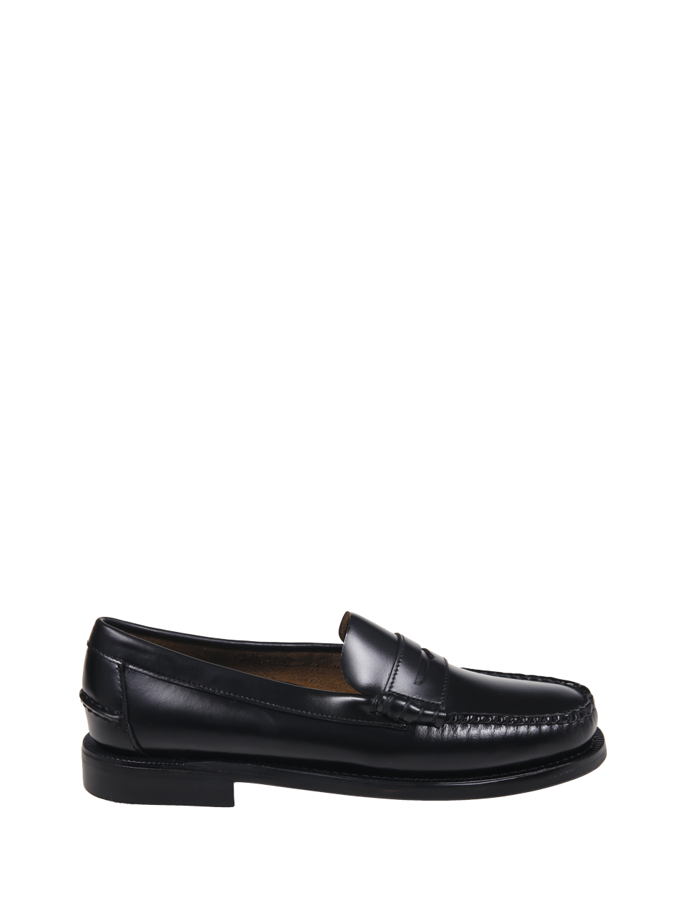 MEN SEBAGO BLACK LEATHER CLASSIC DAN LOAFER