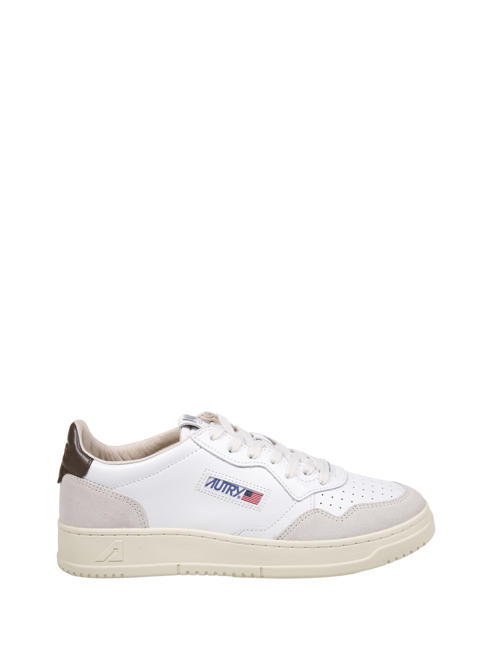 MEN AUTRY WHITE LEATHER MEDALIST LOW 