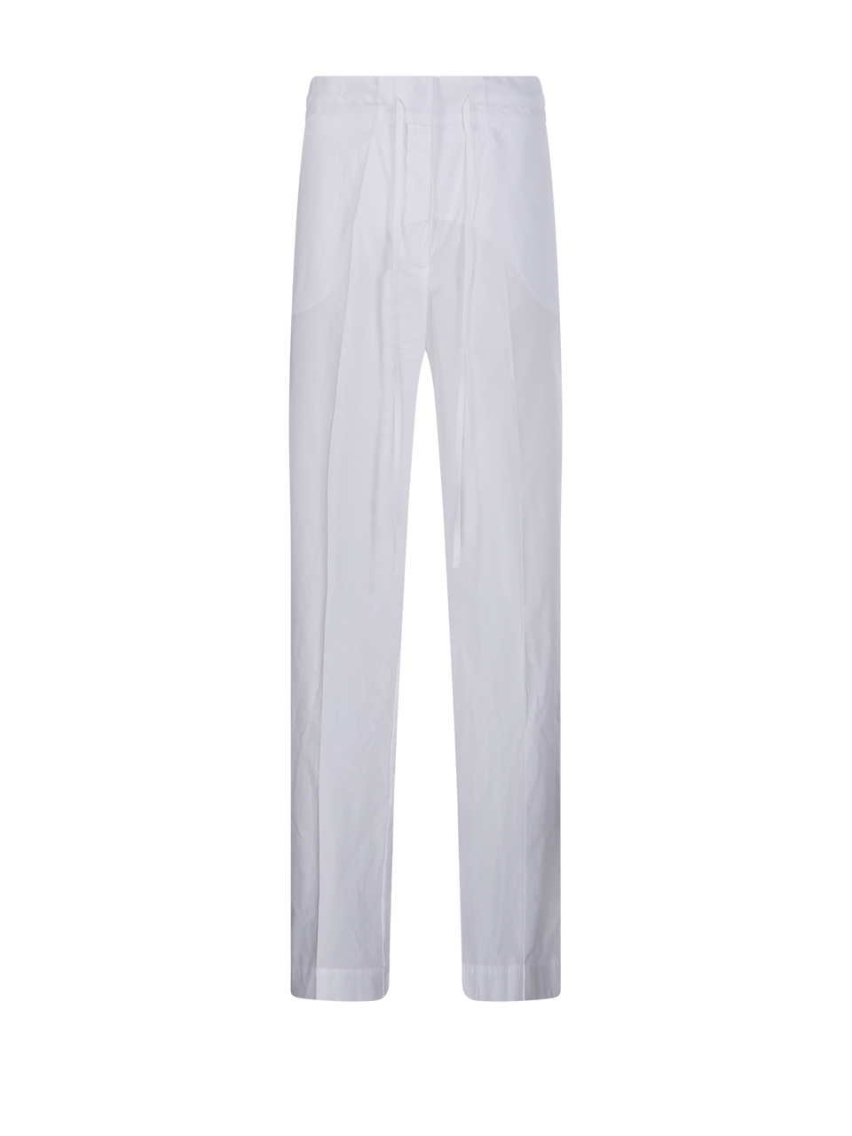 WOMAN PAROSH WHITE COTTON PANT