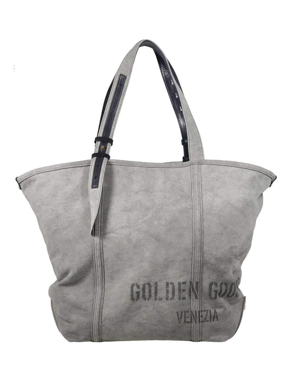 WOMAN GOLDEN GOOSE MILITARY GREEN COTTON SHOPPING 24.7 BAG 