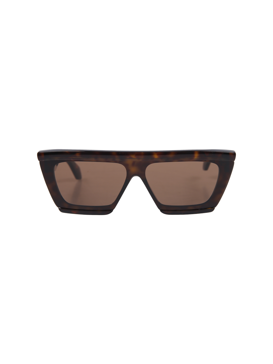 WOMAN ALAIA BROWN RECYCLED ACETATE MASK 69 SANGLASSES