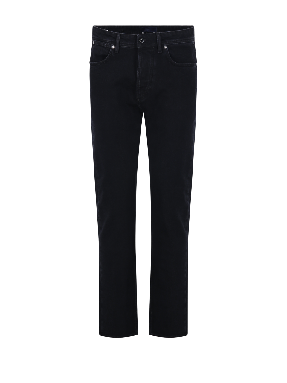 MEN STONE ISLAND BLACK COTTON SLIM JEANS
