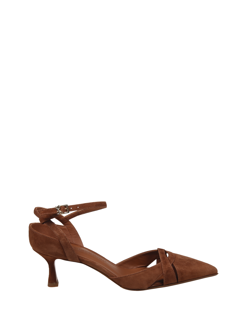WOMAN SERGIO LEVANTESI BROWN LEATHER ESTER6 SLINGBACK