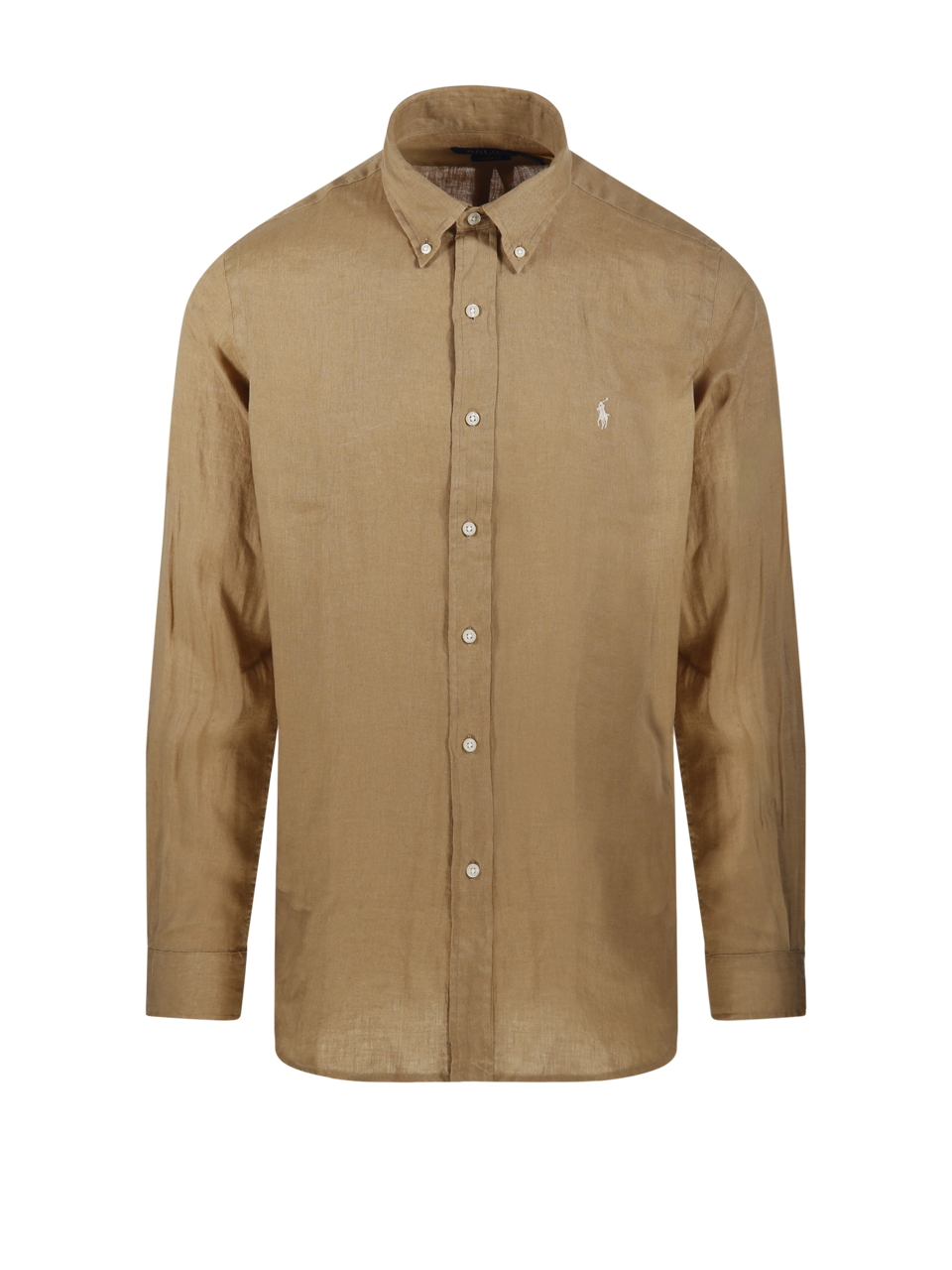 UOMO RALPH LAUREN CAMICIA DI LINO BEIGE 