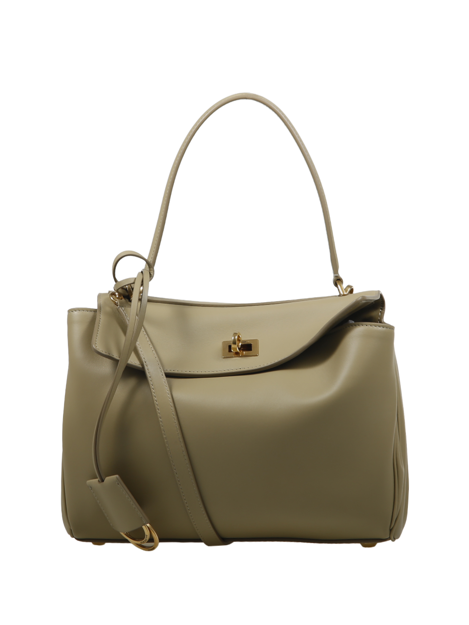 WOMAN BALENCIAGA BEIGE LEATHER RODEO TOP HANDLE S BAG