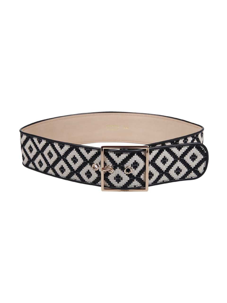 DONNA MAXMARA CINTURA PALATO IN COTONE NERO