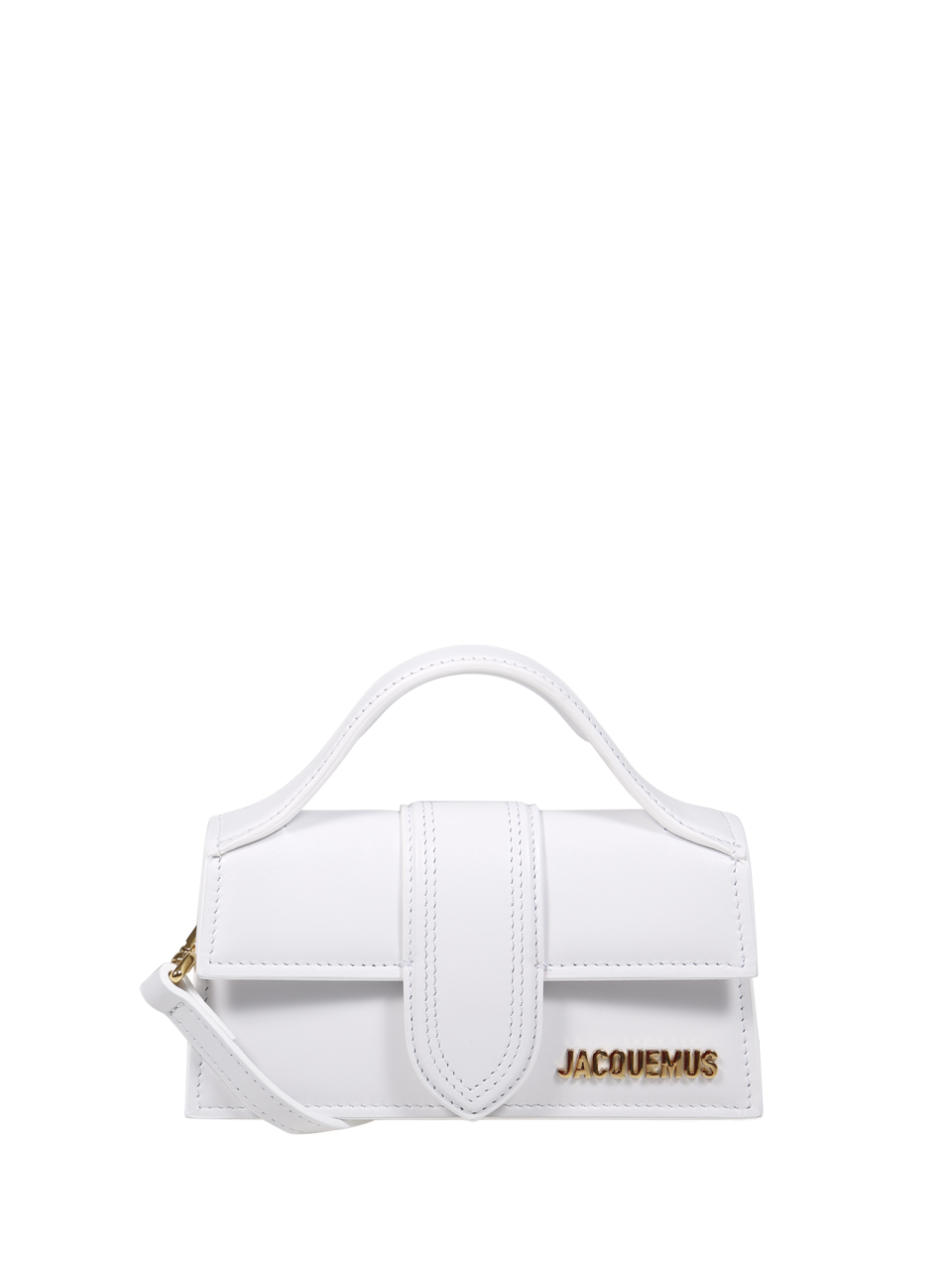 WOMAN JACQUEMUS WHITE LEATHER LE BAMBINO BAG