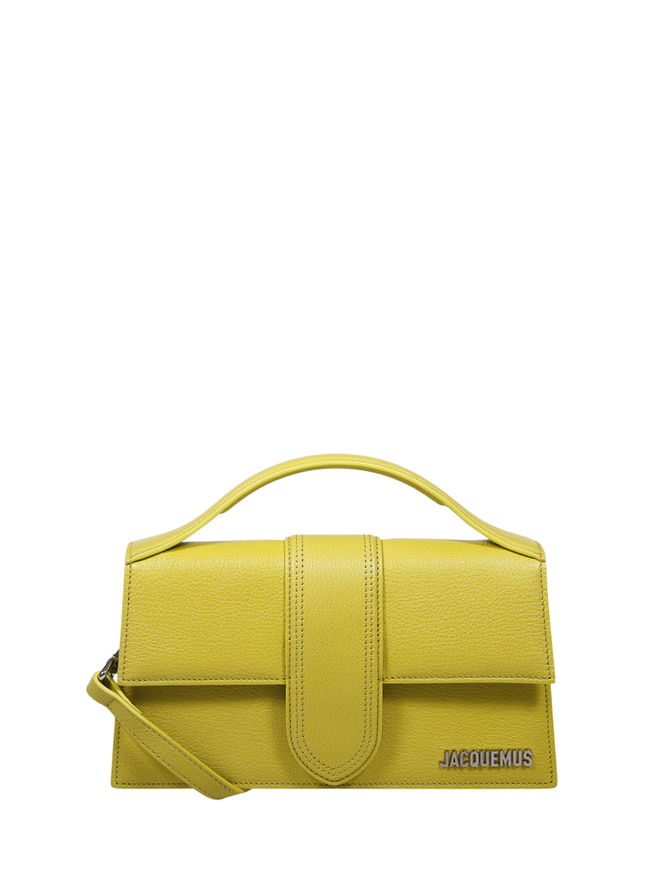 WOMAN JACQUEMUS YELLOW LEATHER LE GRAND BAMBINO BAG