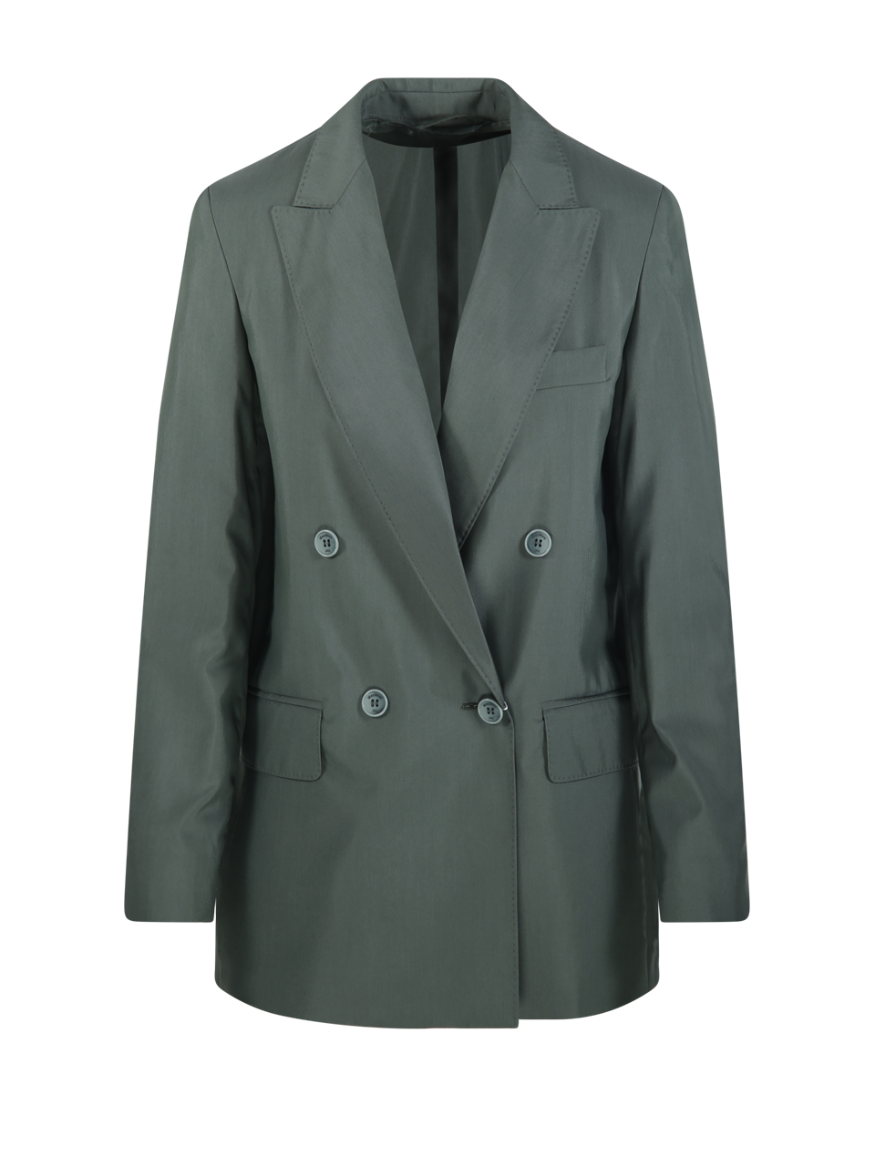 DONNA MAXMARA GIACCA ALBATA IN LANA VERGINE VERDE