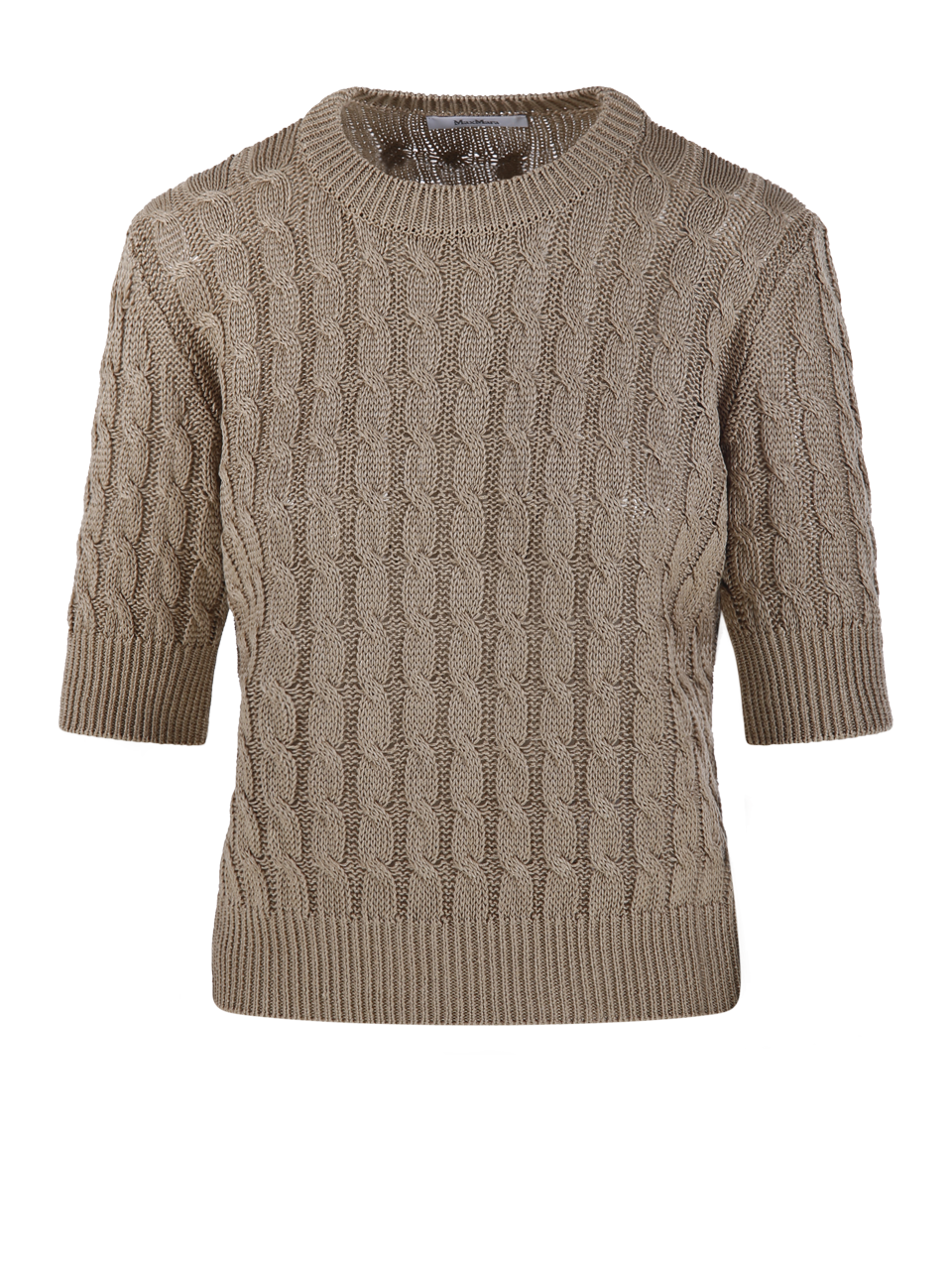 DONNA MAXMARA MAGLIONE TALAMO IN LINO MARRONE