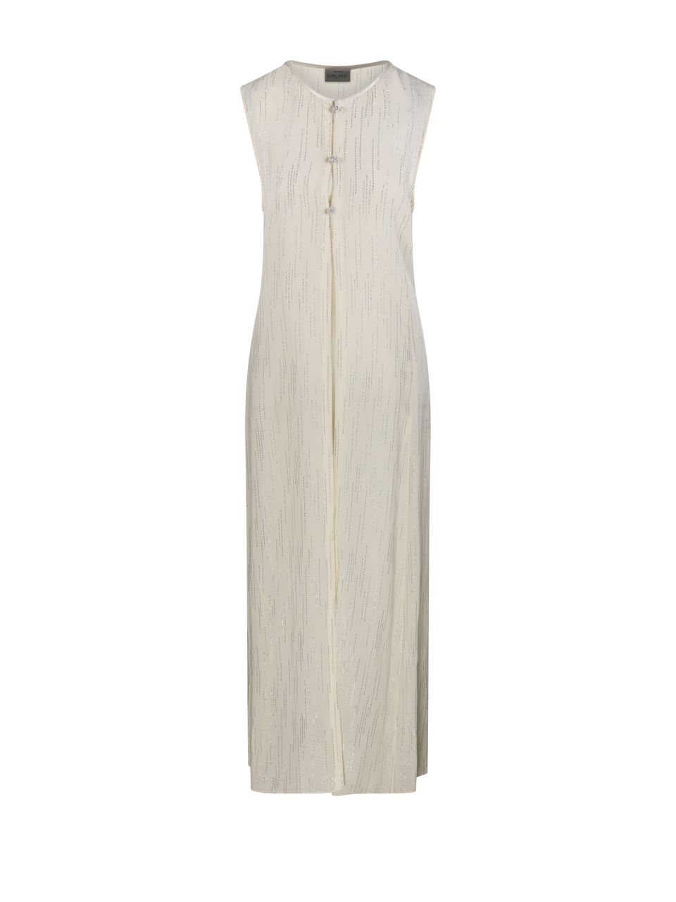 WOMAN FORTE FORTE WHITE VISCOSE JACQUARD SLEEVELESS GILET 