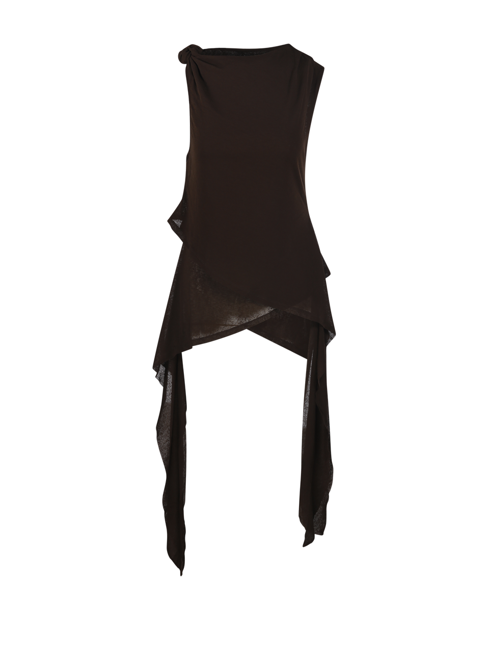 MARL MESH TIE KNOT TANK TOP