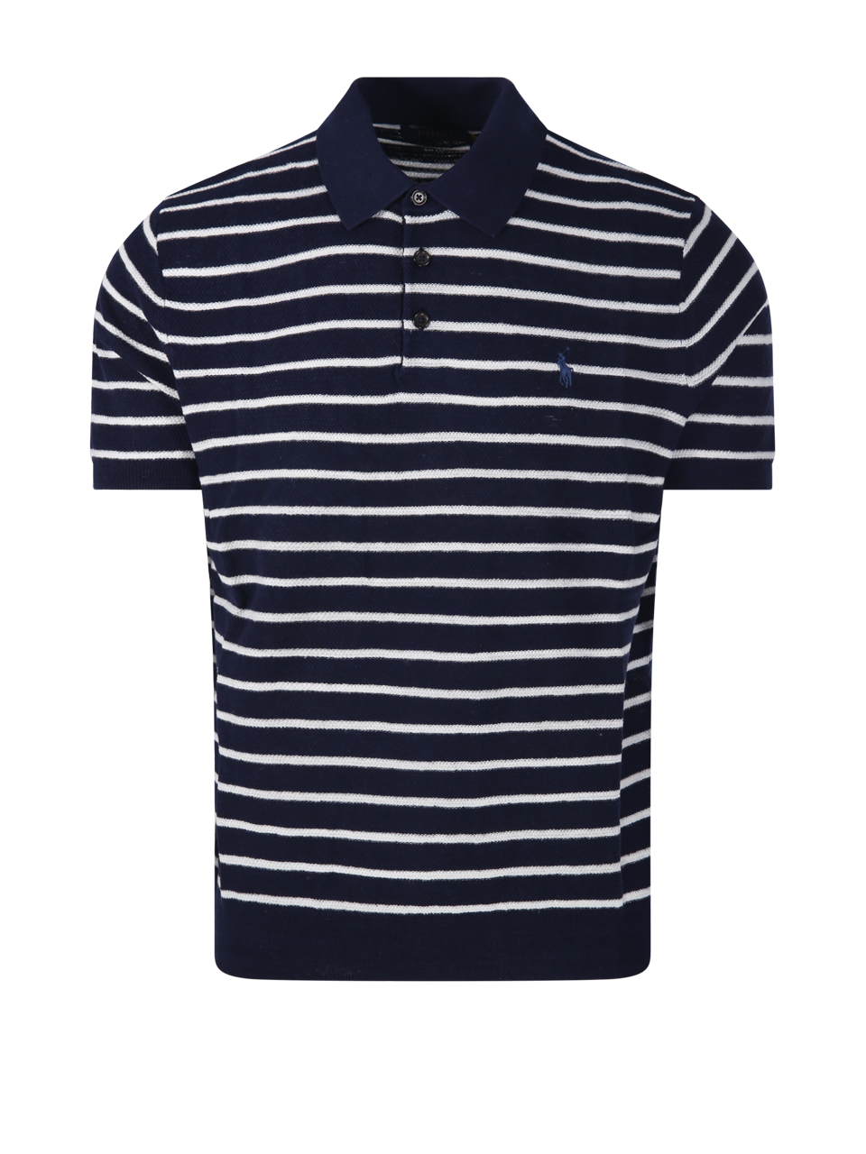 MEN RALPH LAUREN BLUE COTTON POLO