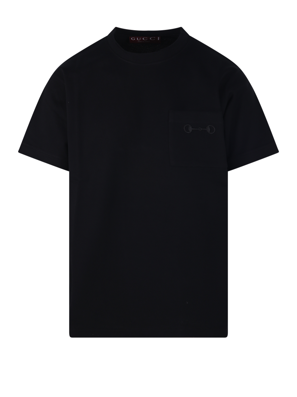 MEN GUCCI BLACK MIX COTTON S/S T-SHIRT