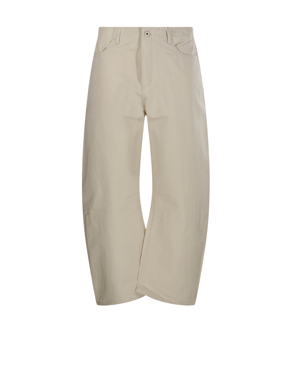 DEEP CURVED COTTON BLEND PANT