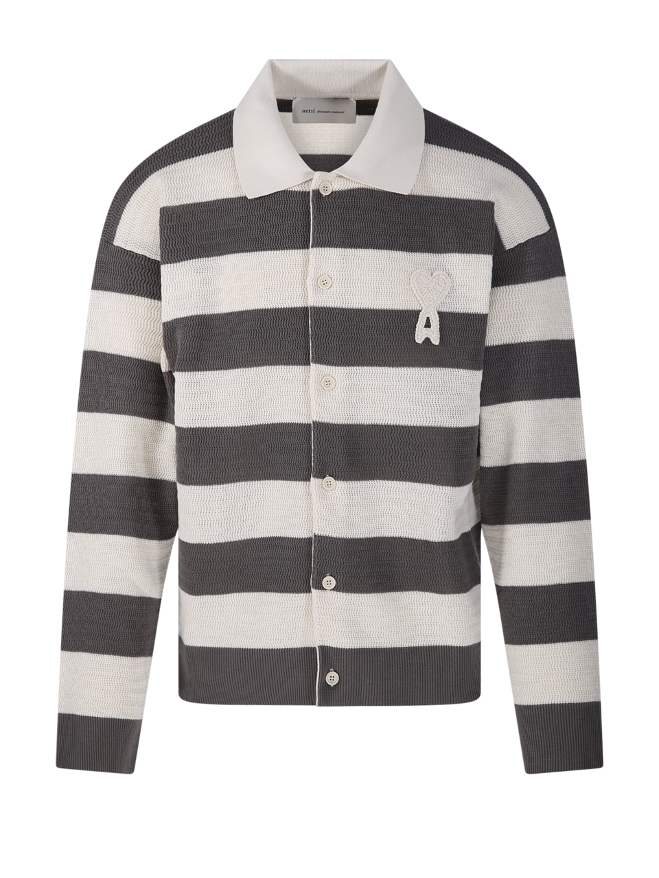 SHIRT COLLAR CARDIGAN WITH ADC PATCH