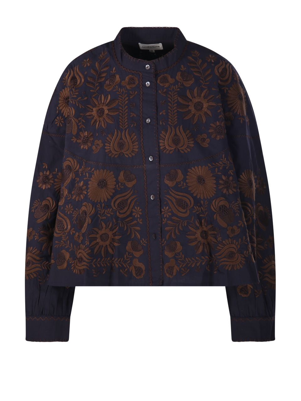 WOMAN ANTIK BATIK BLUE COTTON MATIAS BIG BLOUSE