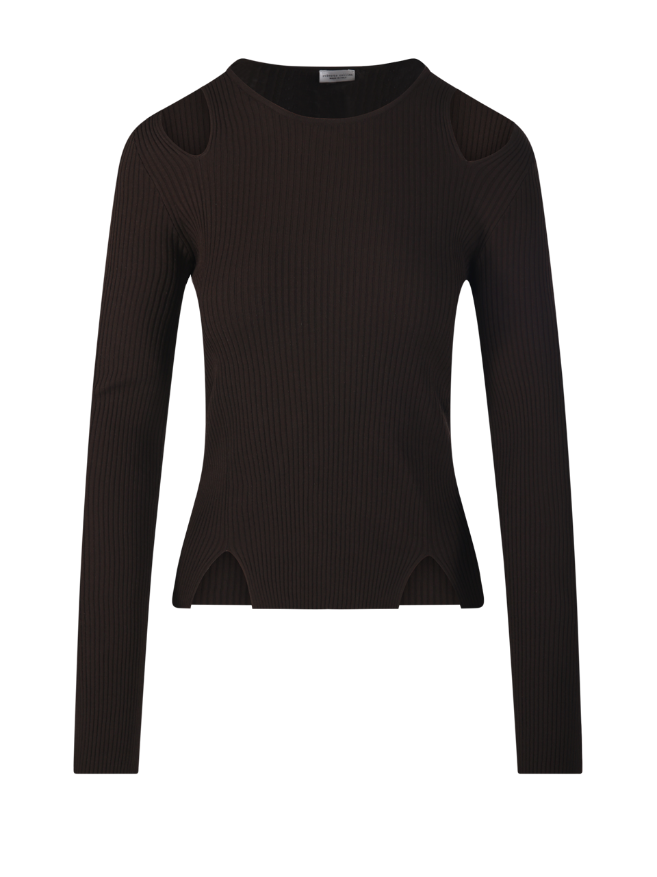 ROUND NECK CUT OUT SWEATER