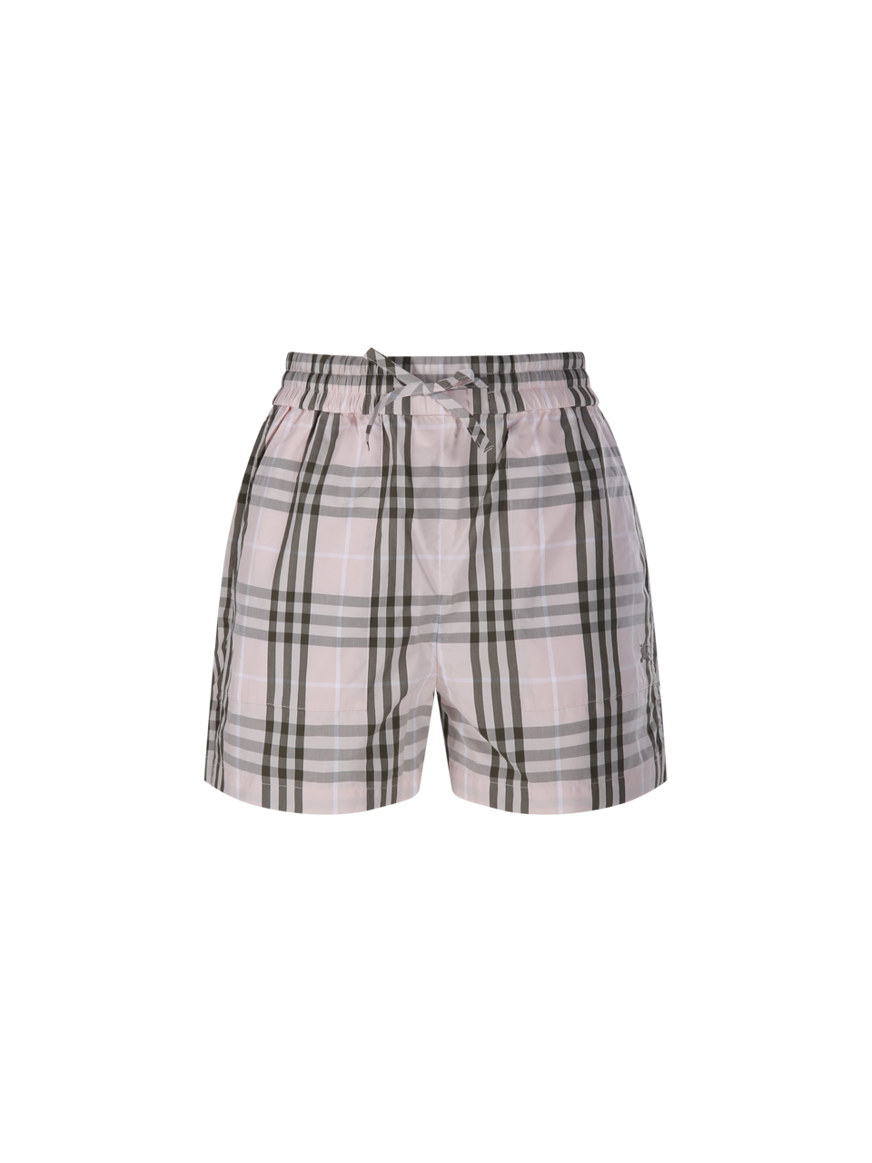 WOMAN BURBERRY PINK COTTON EVELYN CHK SHORTS