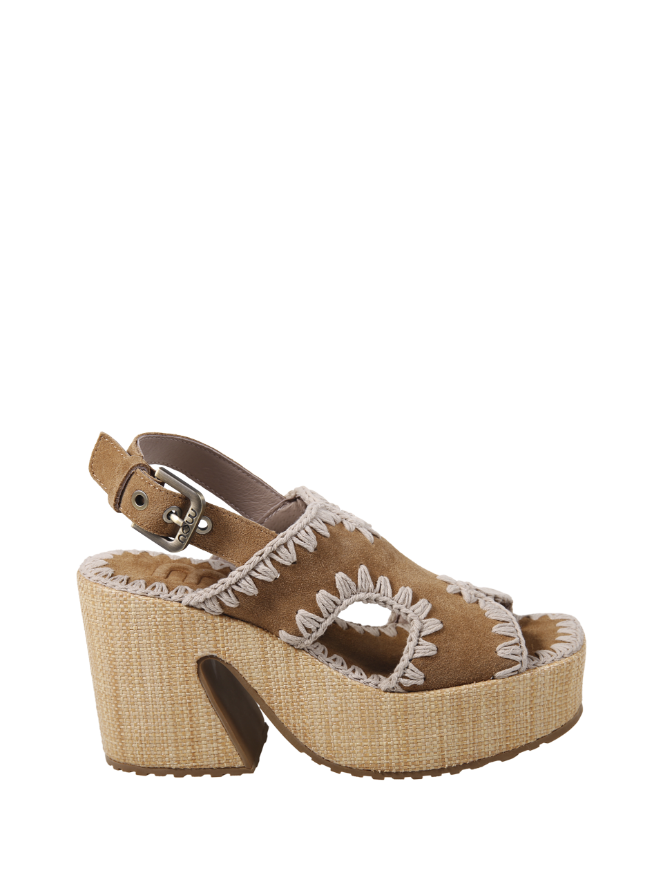 RAFFIA PLATFORM SANDAL