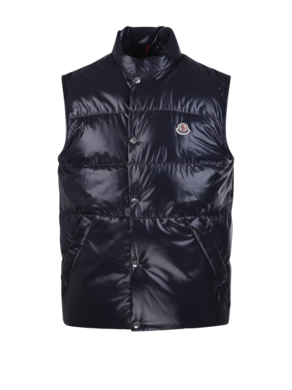 MEN MONCLER BLUE POLYESTER RESTIGO VEST
