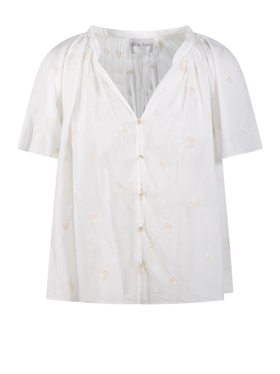 EMBROIDERY VOILE BOHEMIENNE SHIRT