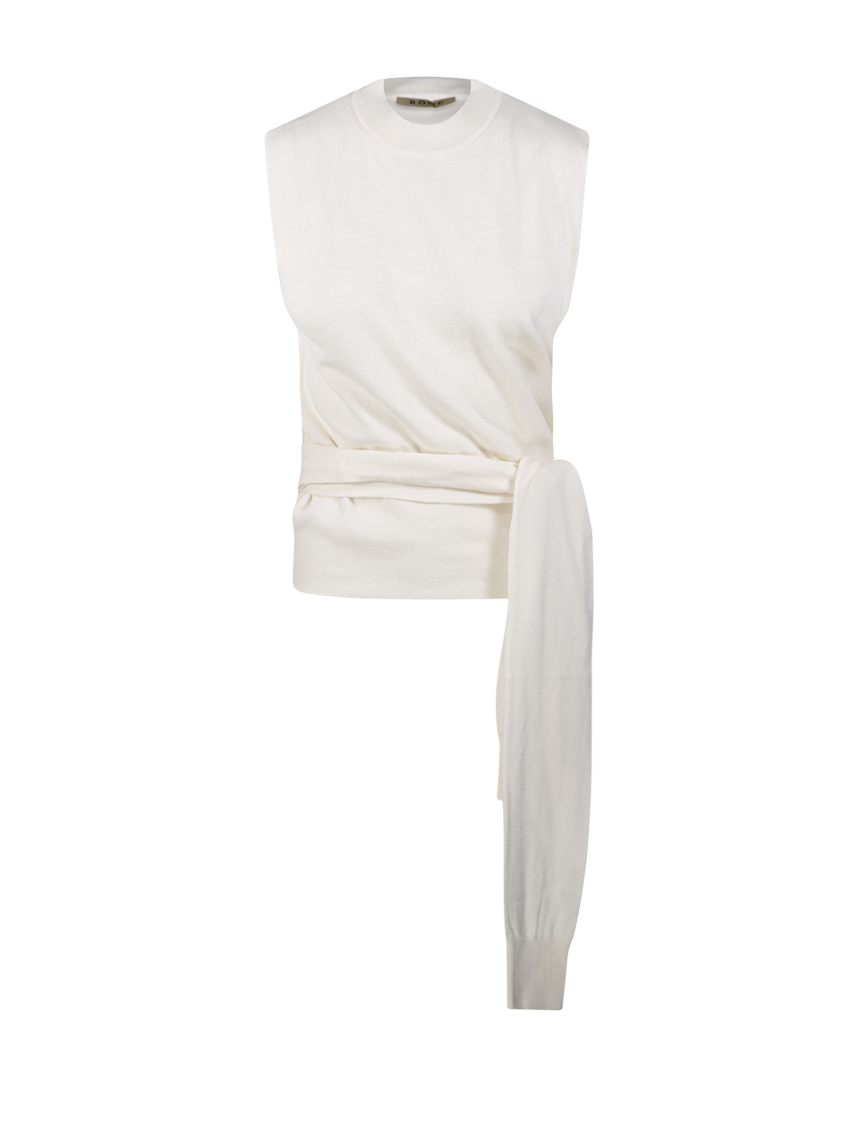 OPEN BACK KNITTED WRAP TOP