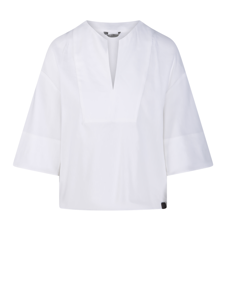 DONNA MAXMARA PRIMAVERA BLOUSE SOSPIRO IN LINO BIANCO 